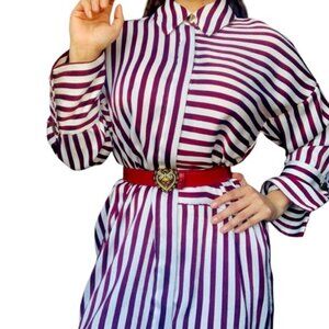 Zara Striped Shirt-Dress – Size Small